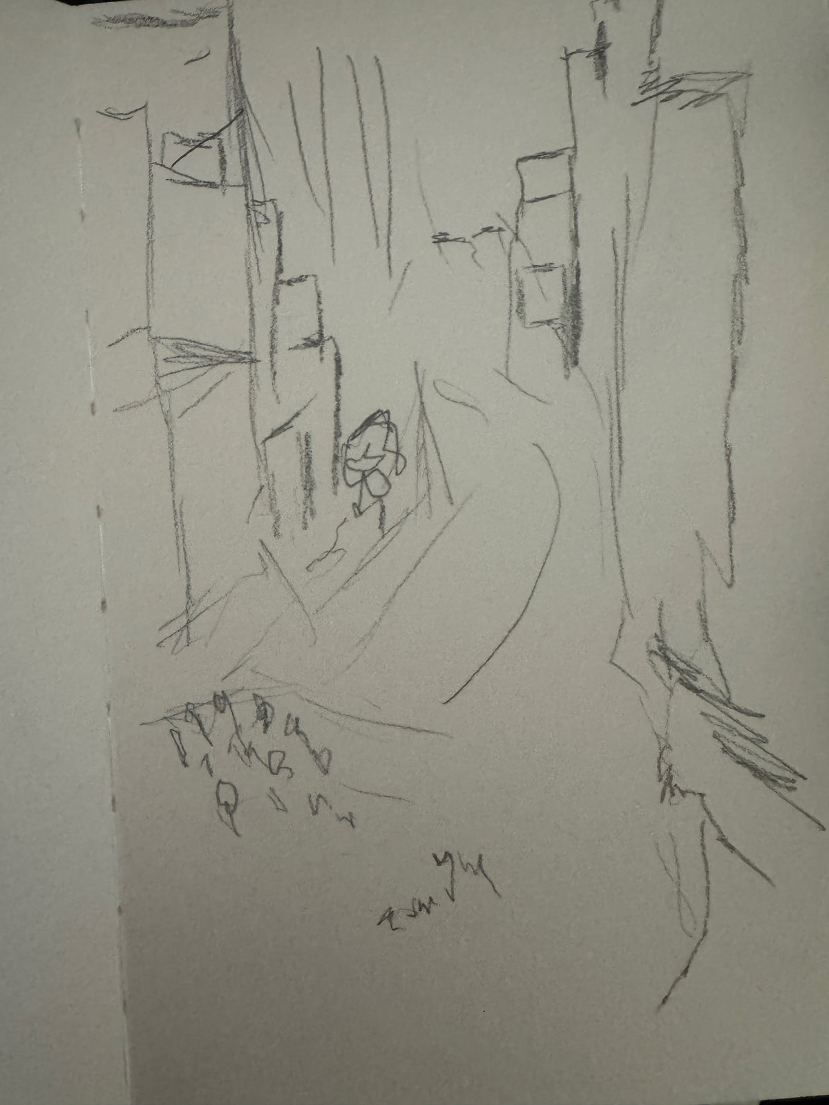 Working on a longer drawing