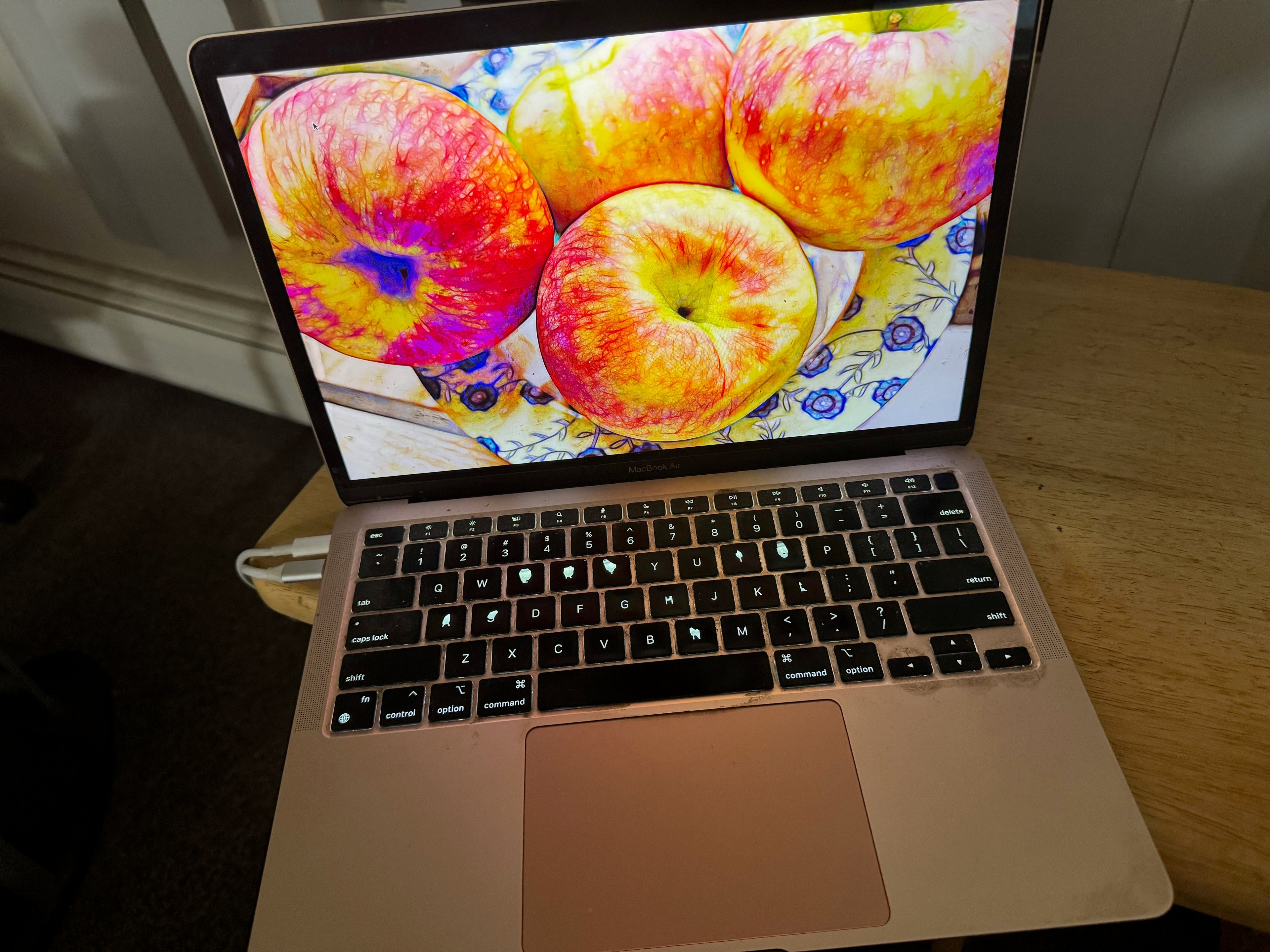 Bowl of Apples Laptop Wallpaper
