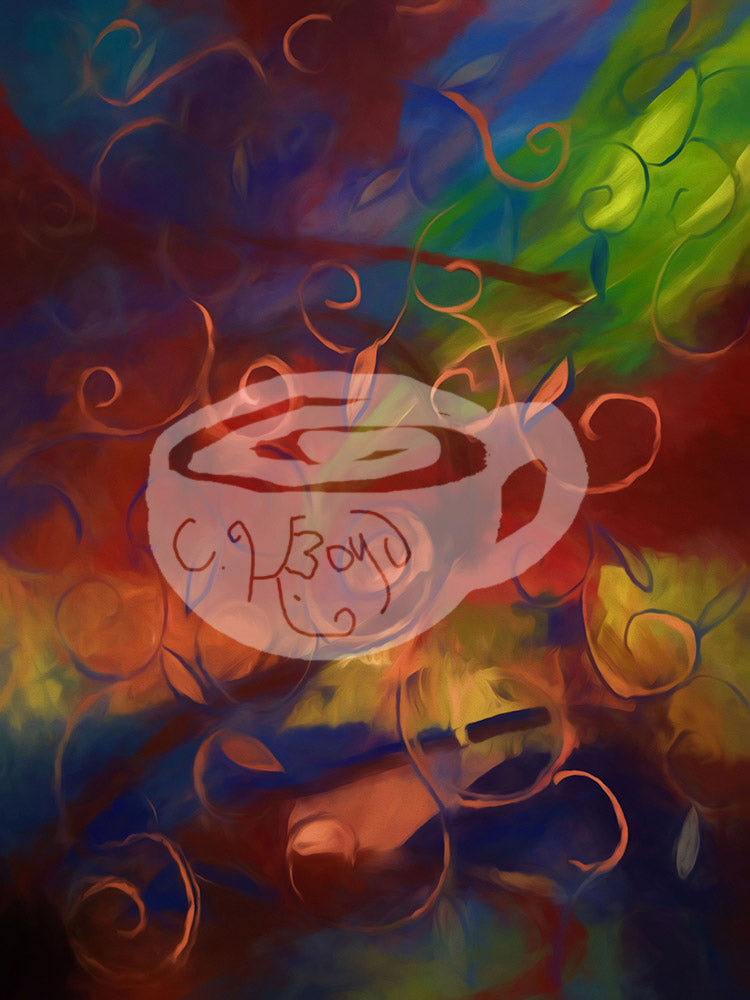 Digital product Abstract Fall Swirls