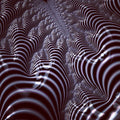Digital product Black and White Spiral Fractal