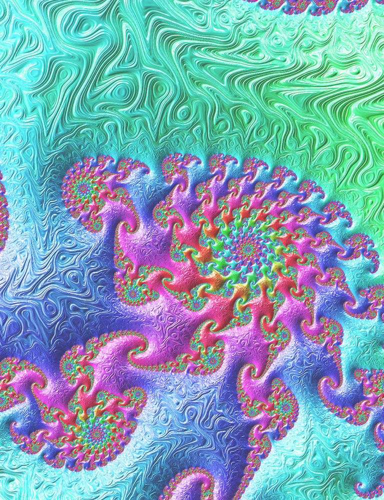 Digital Product Rainbow Pastel Fractal