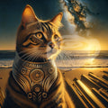Digital product Ai Art Steampunk Cat