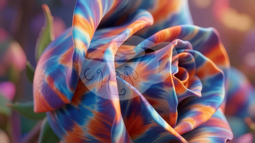 Digital product Tie Dye Flower No 3 Ai Art